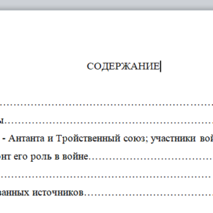 Первая мировая война