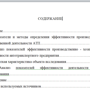 Курсовая работа на тему: ключевые показатели эффективности транспортной организации