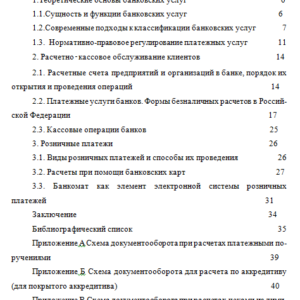 Платежные услуги российских коммерческих банков