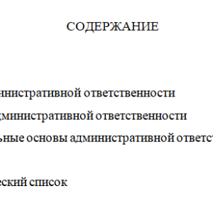 Административная ответственность