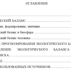 Курсовая работа на тему: Составление прогнозного экологического баланса развития города Благовещенск