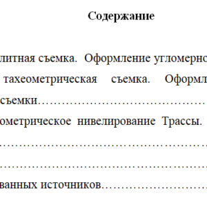 Отчет по геодезической практике